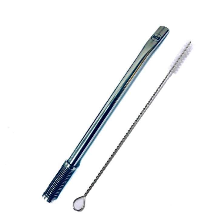 Bomba Inox Desmontavel Mola Tereré Club 19cm
