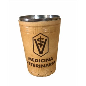 Copo em Couro 250ml - Medicina Veterinária