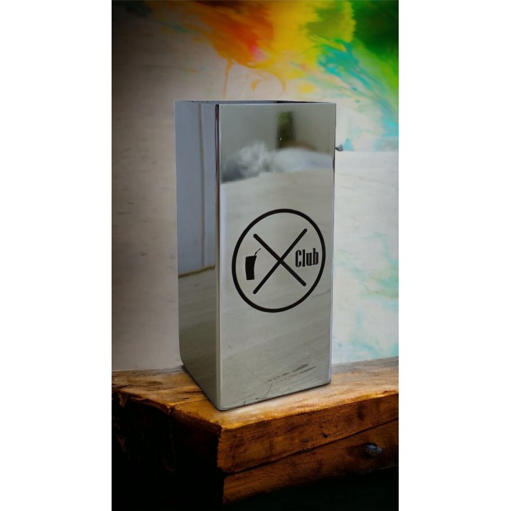 Copo Inox Tereré Club Quadrado Premium