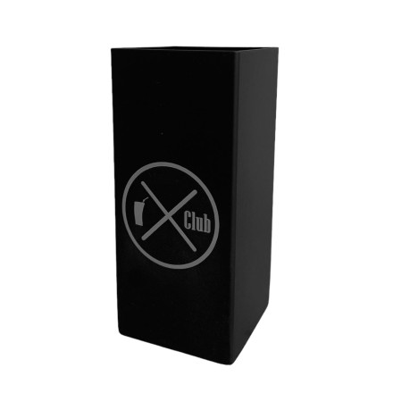 Copo de Inox Quadrado Reforçado Preto 250ml – Tereré Club