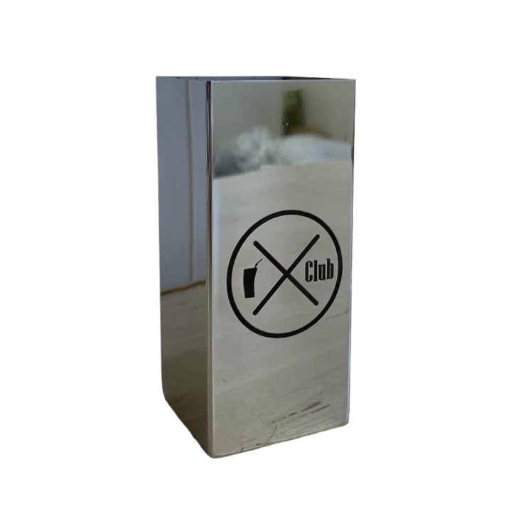 Copo Inox Tereré Club Quadrado Premium