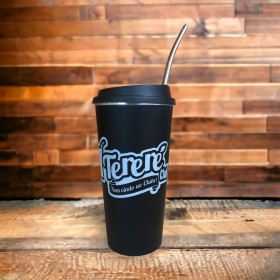 Copo Térmico Neon 380ml - Preto