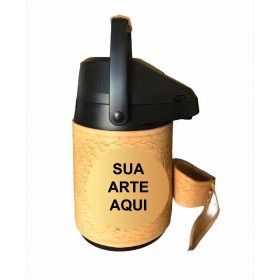 Garrafa Térmica 2,5L Inox Encourada (Meia Capa)
