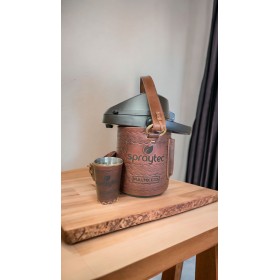 Garrafa Térmica 2,5L Inox Encourada (Meia Capa) - Com Alça em Couro (Personalize)